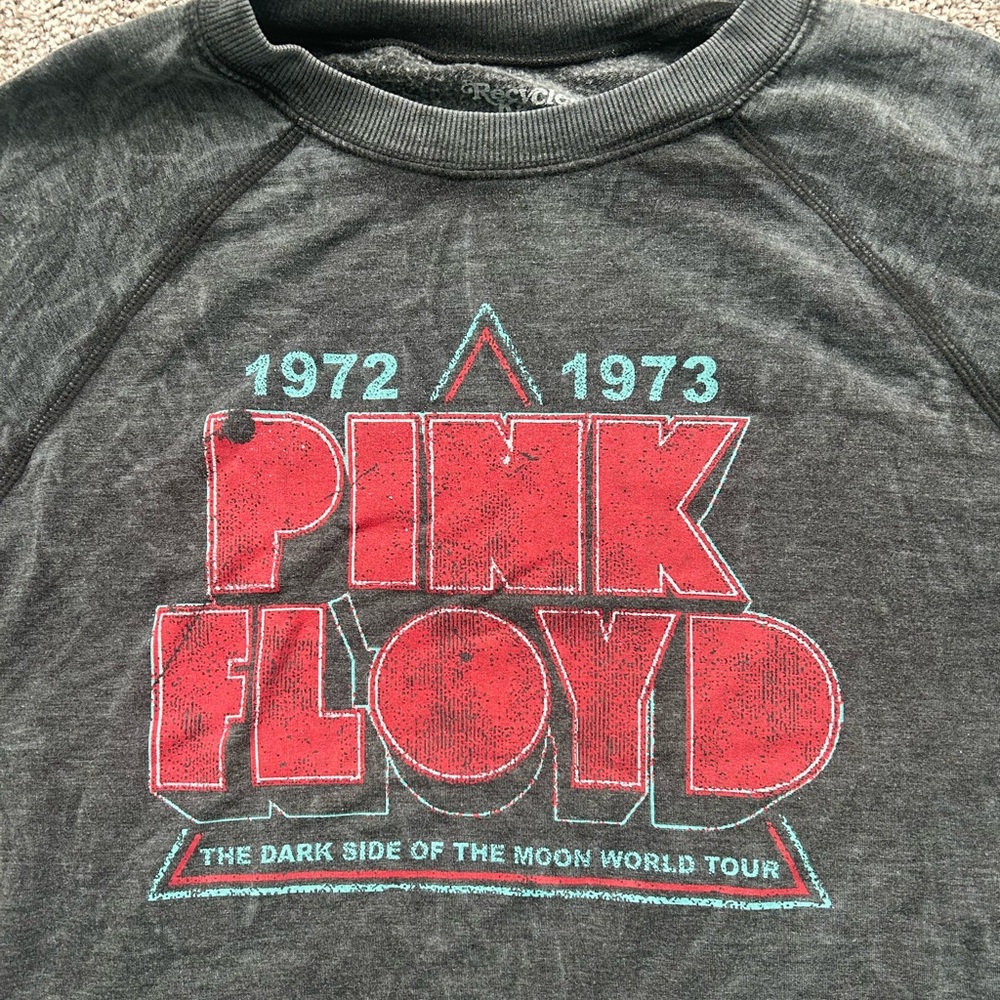 *RECYCLED KARMA (ARCHIVE) Pink Floyd World Tour Fleece Sweatshirt Black XS RK-12 - Picture 6 of 8